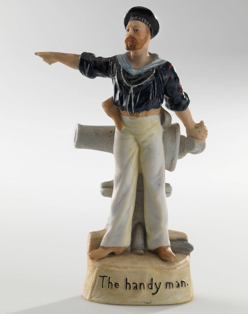 Detail of China fairing modelled as a full length figure by unknown