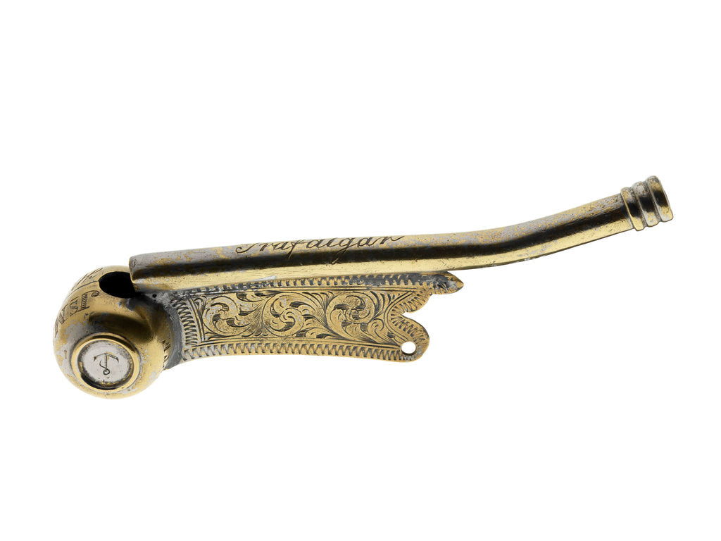 Detail of Boatswain's call said to have been used at the Battle of Trafalgar by unknown