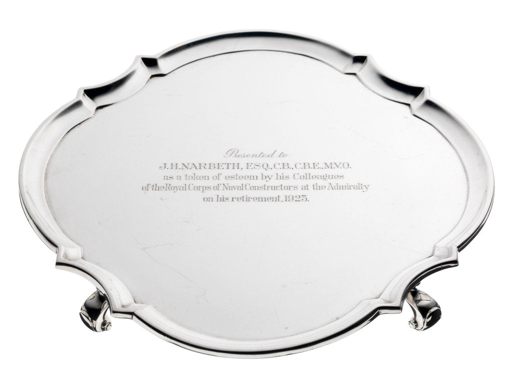 Detail of Salver by L.A. Crichton