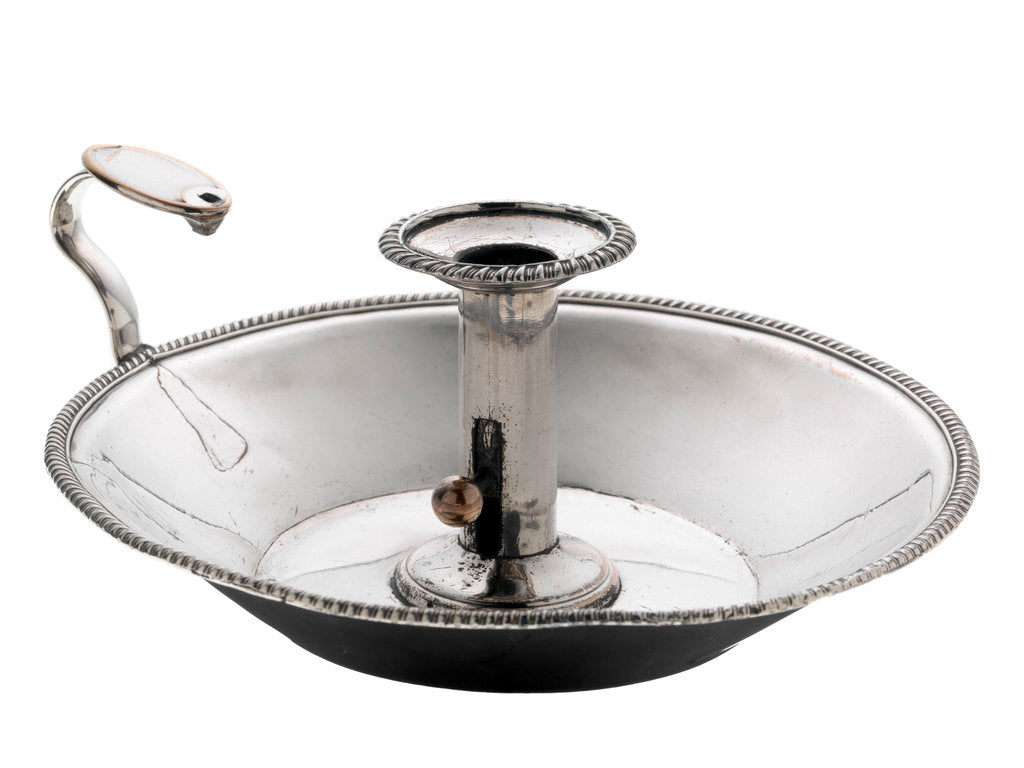 Detail of Chamber candlestick with the initials of Vice-Admiral Lord Nelson (1758-1805) by unknown