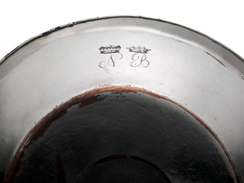 Detail of Chamber candlestick with the initials of Vice-Admiral Lord Nelson (1758-1805) by unknown