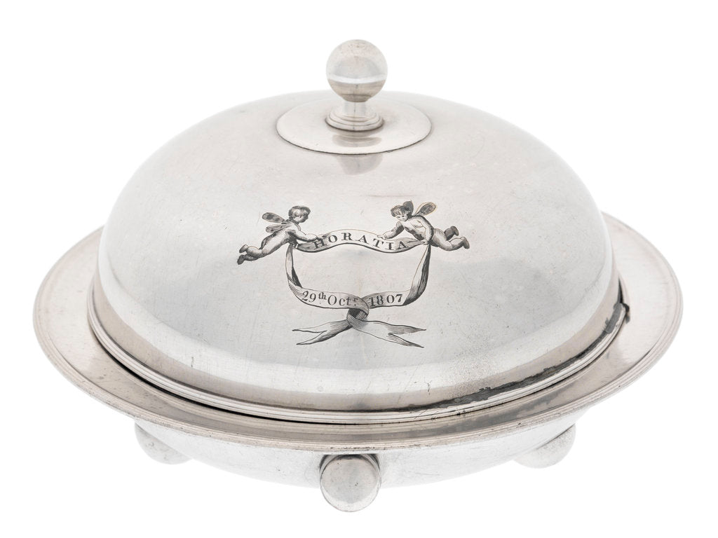 Detail of Muffin dish owned by Nelson's daughter Horatia, later Horatia Nelson Ward (1801-1881) by unknown