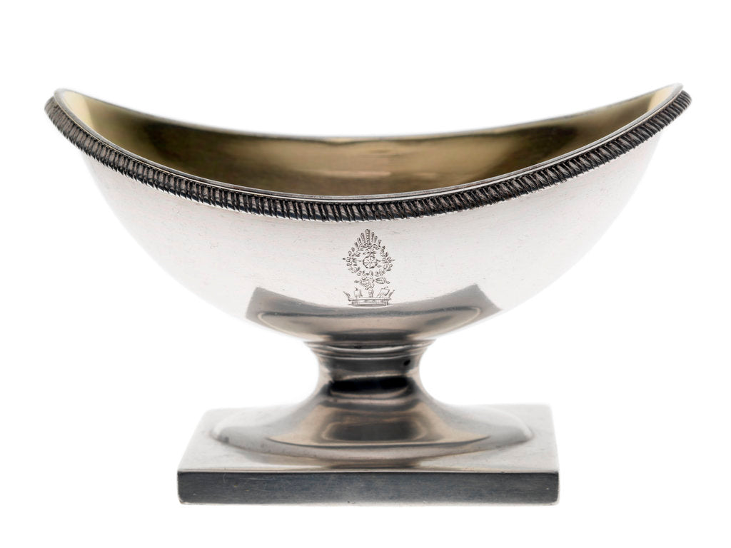 Detail of Salt cellar from Lord Nelson's Nile / Copenhagen service by Robert Hennell