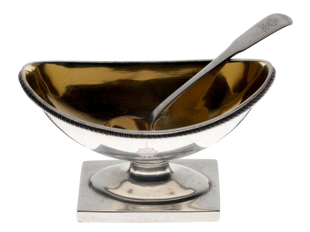 Detail of Salt cellar from Lord Nelson's Nile / Copenhagen service by William Eley