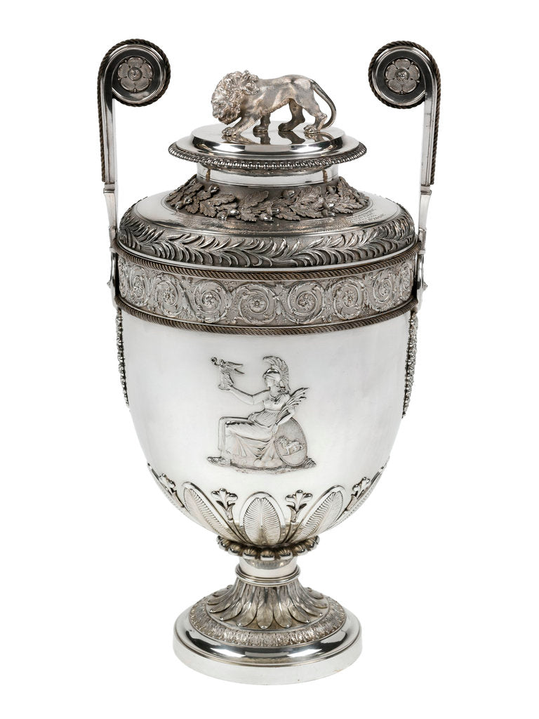 Detail of Lloyd's Patriotic Fund vase presented in memory of John Cooke, (1763-1805), Captain of HMS 'Bellerophon' who died at the Battle of Trafalgar, 1805 by Benjamin Smith