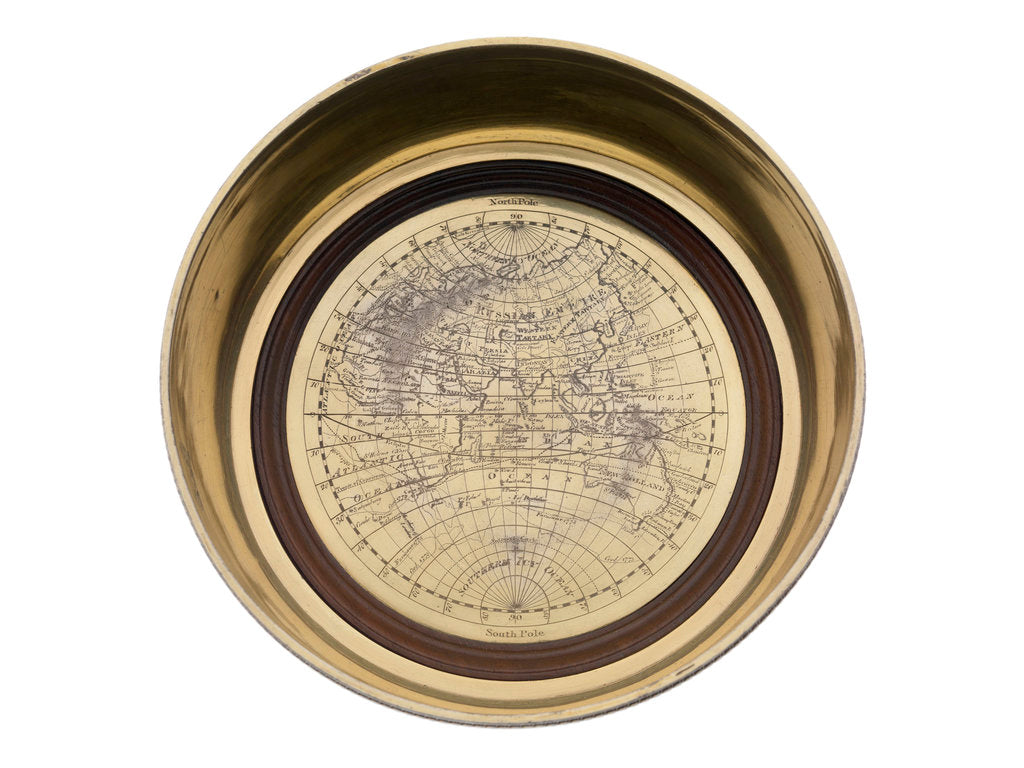 Detail of One of a pair of wine coasters (bottle or decanter stands for use on the table) commemorating the voyages of Captain James Cook (1728-1779) by Paul Storr