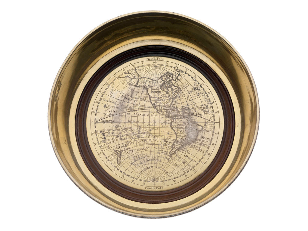 Detail of One of a pair of wine coasters (bottle or decanter stands for use on the table) commemorating the voyages of Captain James Cook (1728-1779) by Paul Storr
