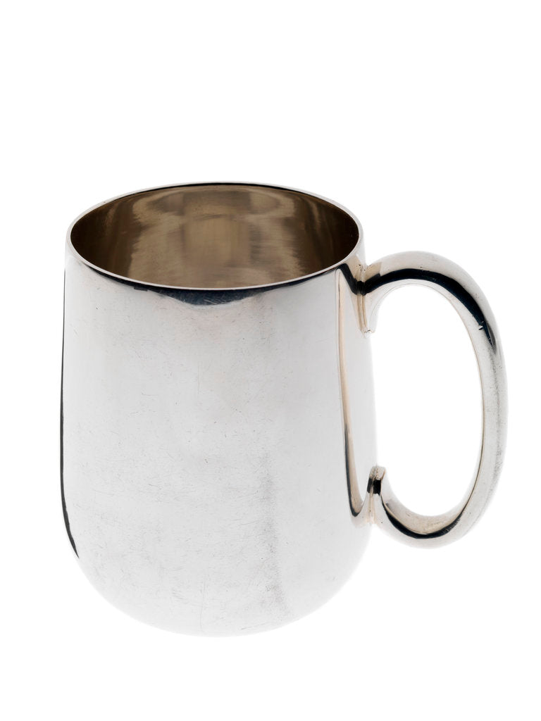 Detail of Silver-plated tankard commemorating HMS 'Tiger' by unknown
