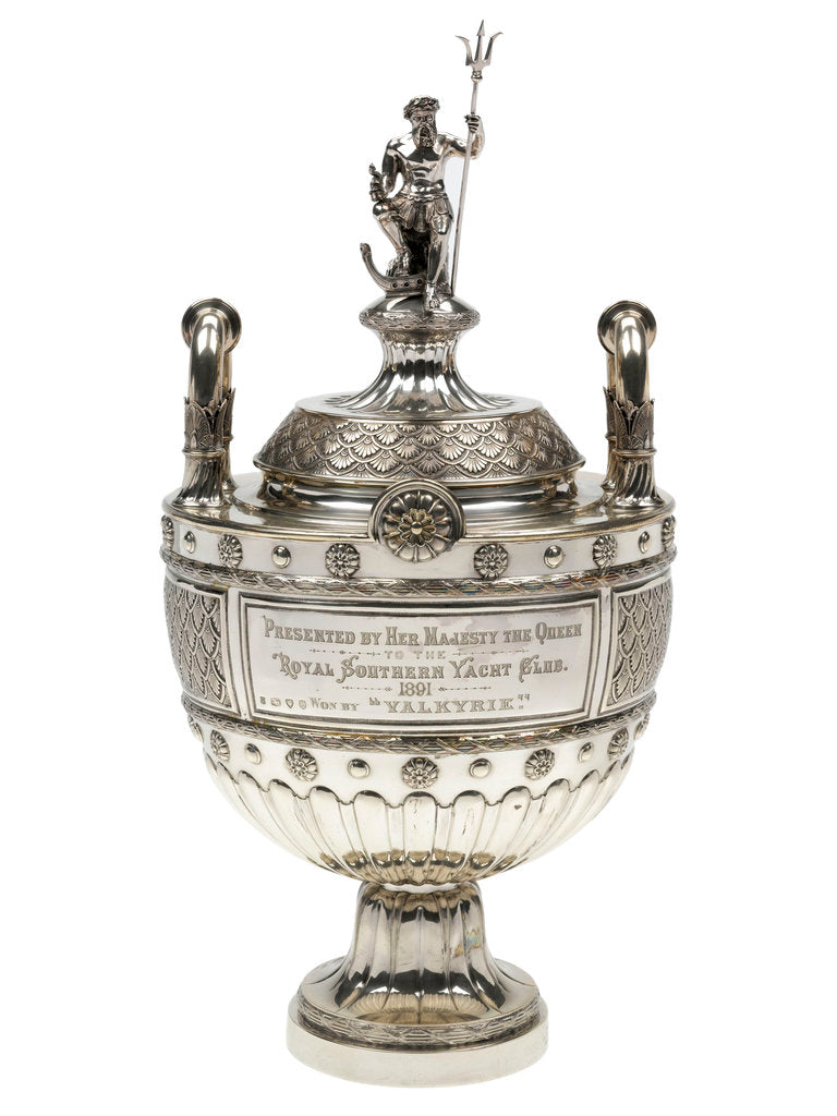 Detail of Yachting trophy won by 'Valkyrie', 1891 by Edgar Finley