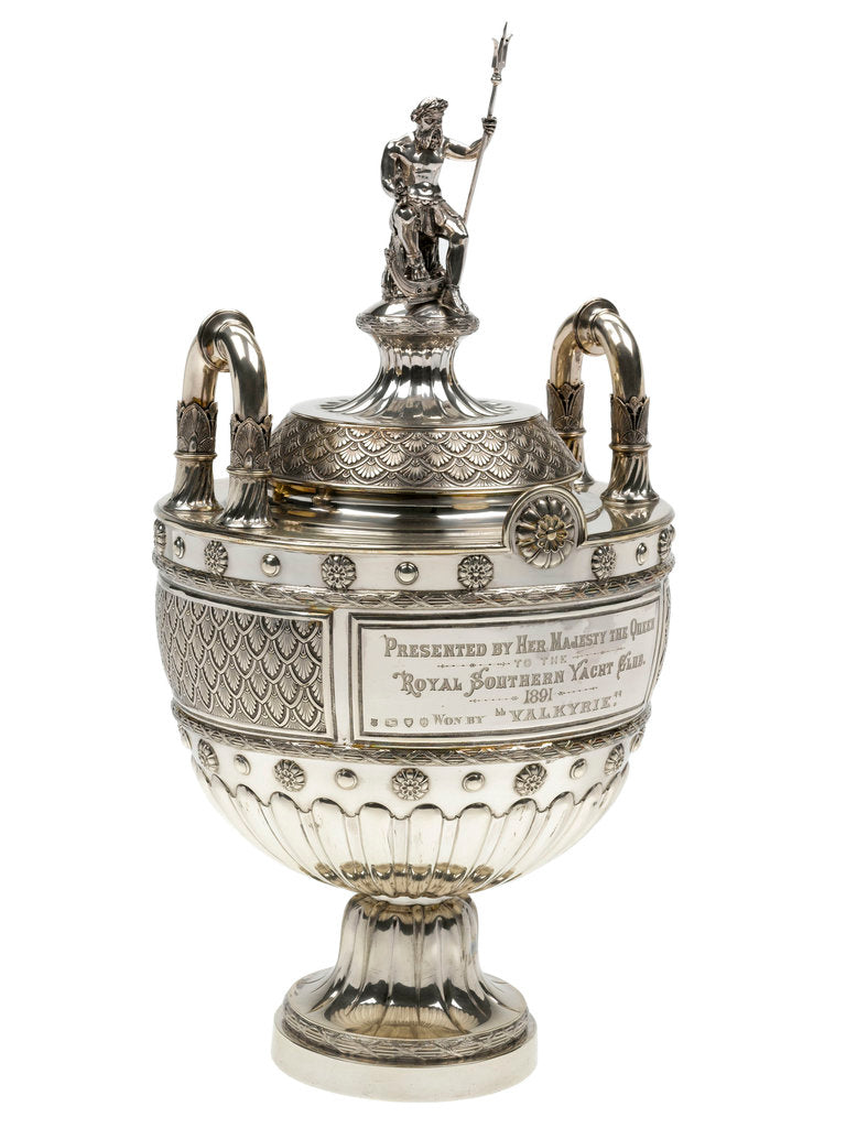 Detail of Yachting trophy won by 'Valkyrie', 1891 by Edgar Finley