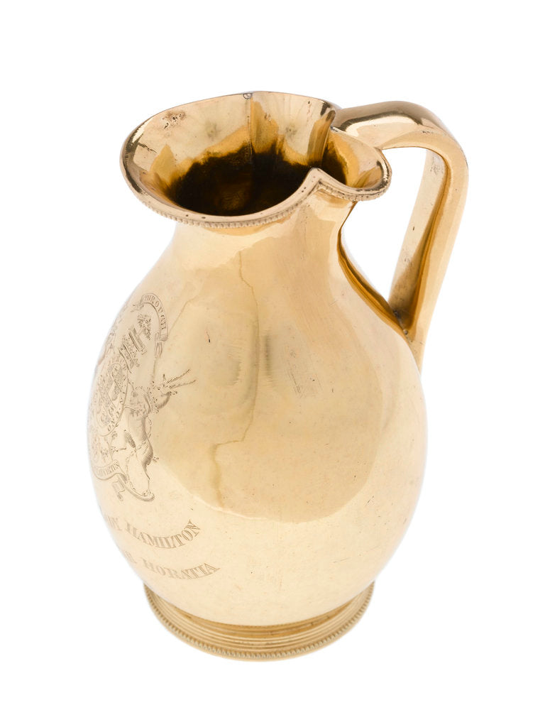 Detail of Cream jug, part of a tea set owned by Horatia Nelson (1801-81) daughter of Vice-Admiral Lord Nelson by John Easton