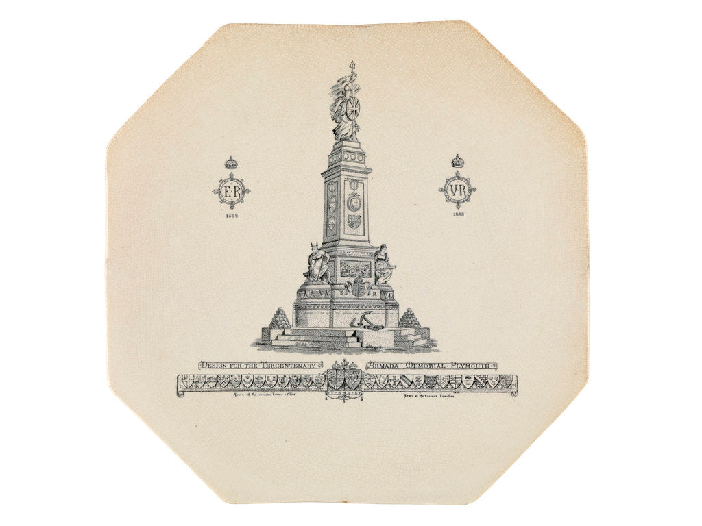 Detail of Octagonal plate by G. Payne