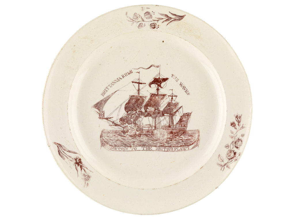 Detail of Britannia Rule the Waves' plate by unknown