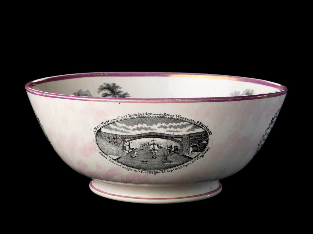 Detail of Sunderland lustreware bowl by Moore & Co.