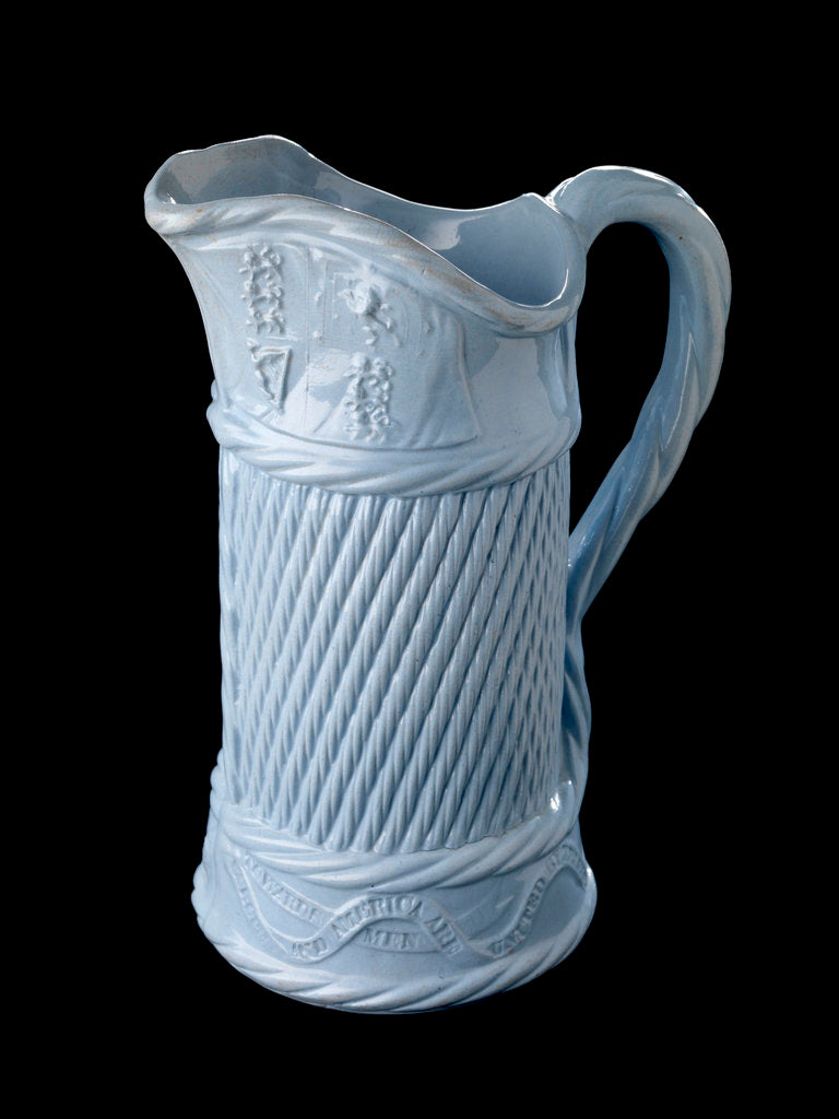 Detail of Cable-shaped Atlantic Cable jug by unknown