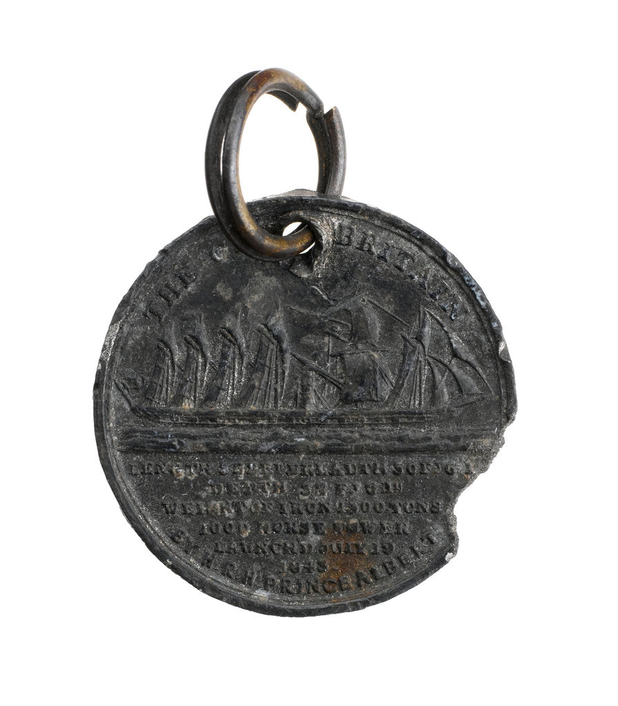 Detail of SS 'Great Britain' medal by unknown