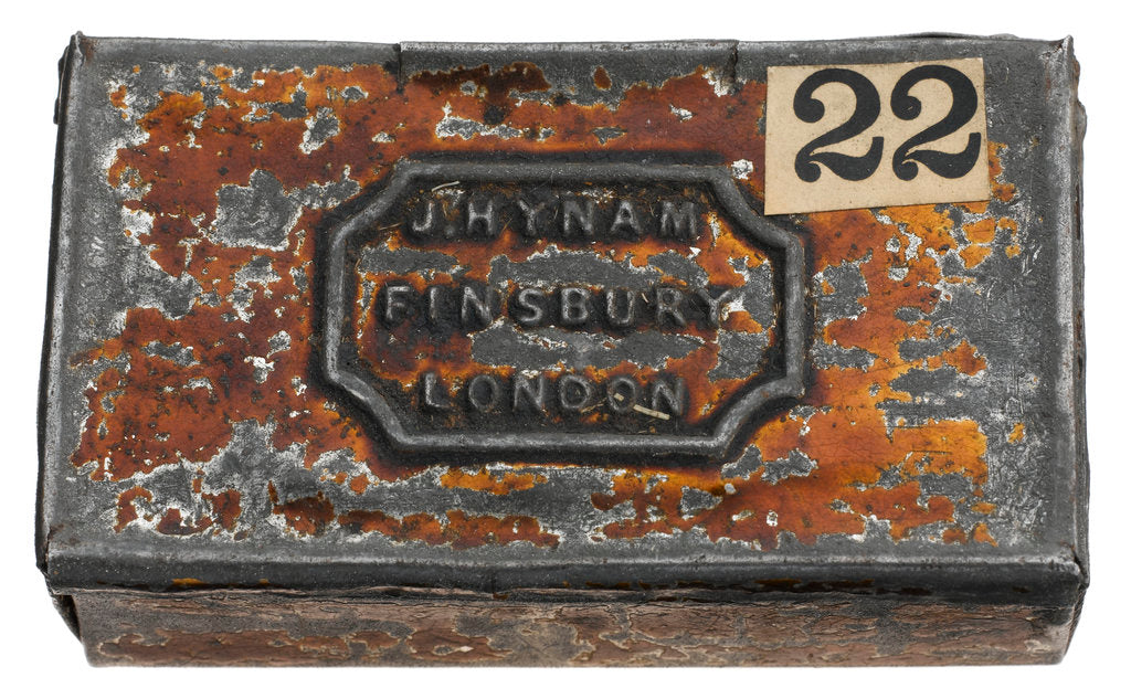 Detail of Match box by J. Hynam