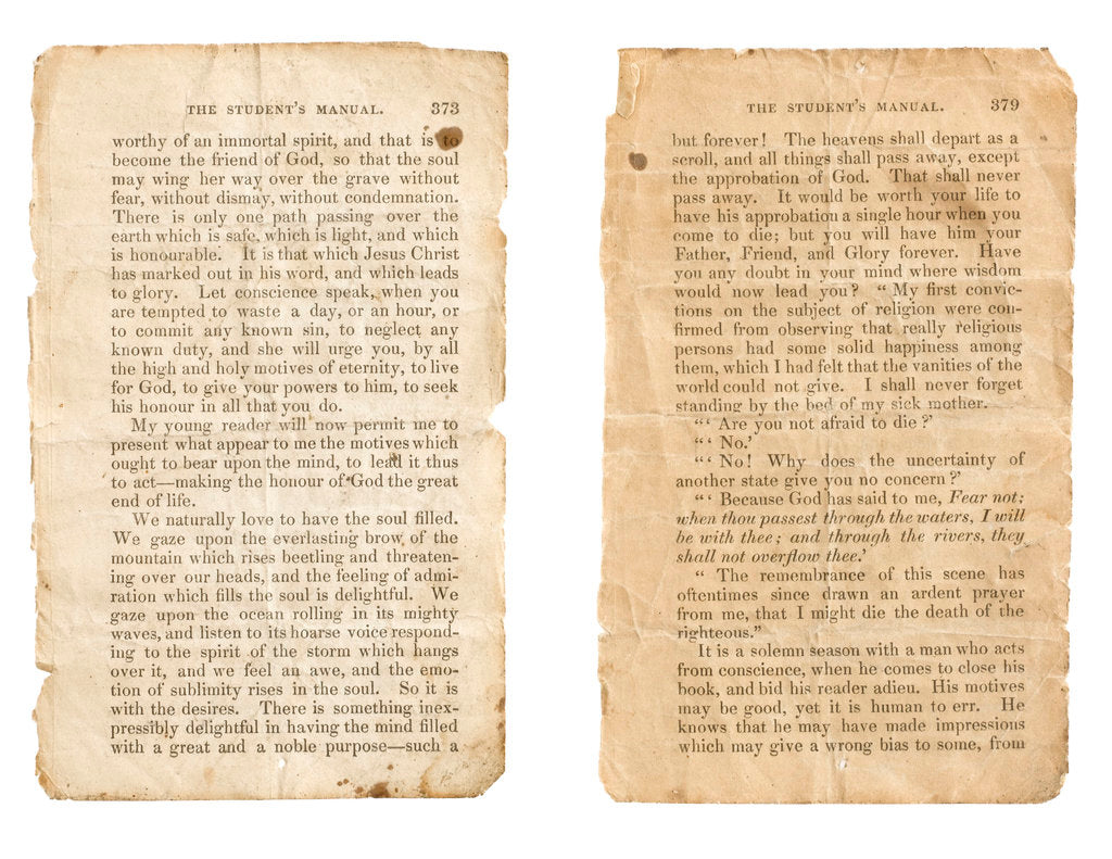 Detail of Student's manual by unknown