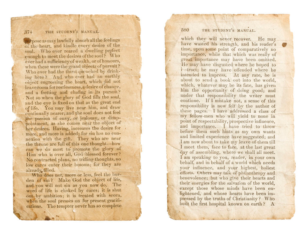 Detail of Student's manual by unknown