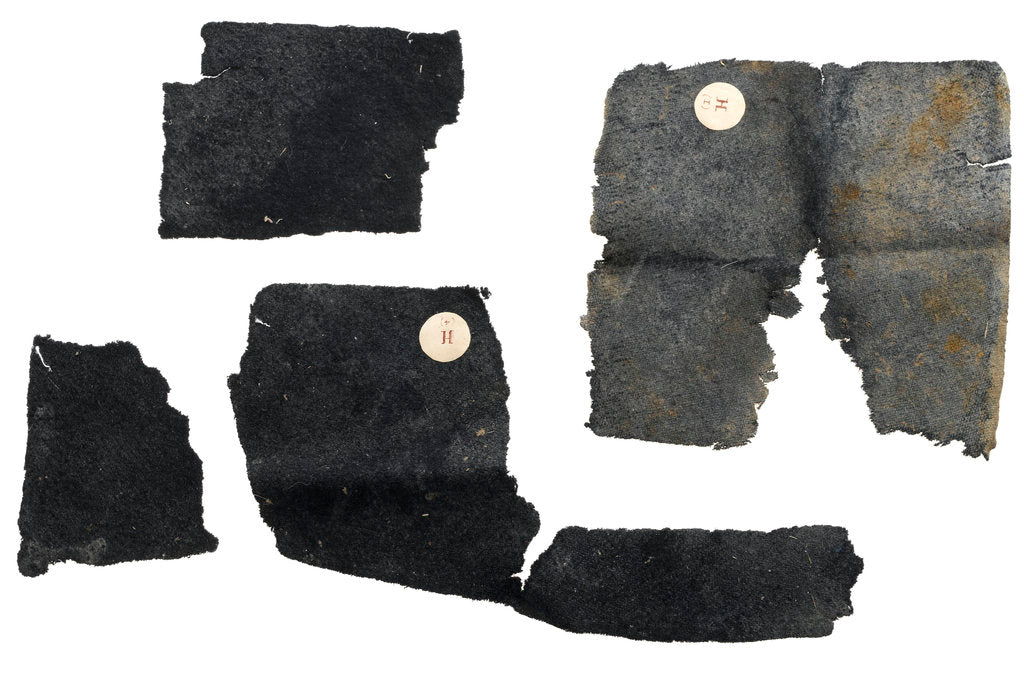 Detail of Fabric fragments by unknown