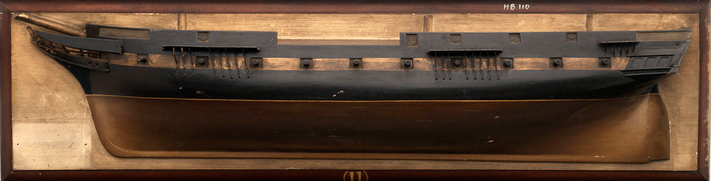 Detail of Design model of HMS 'Diamond' (1848) by unknown