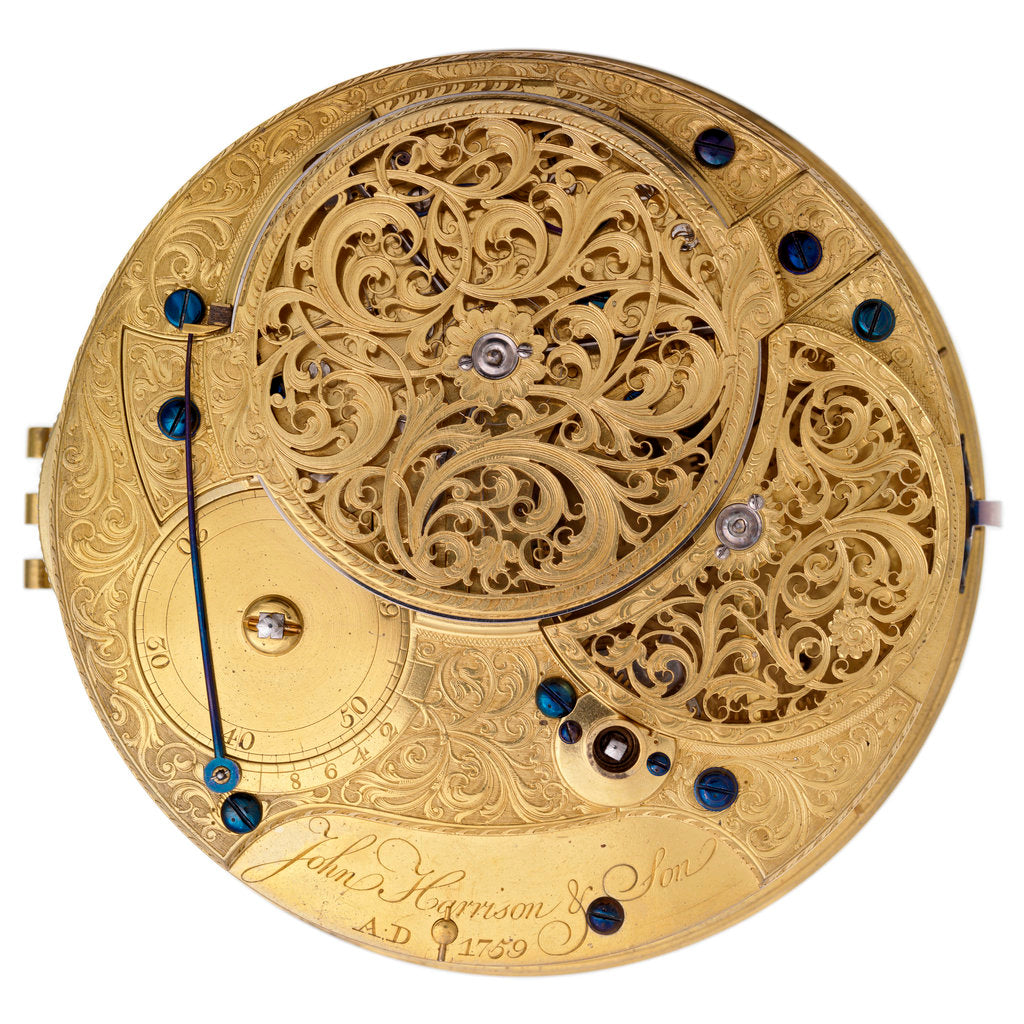 Detail of Harrison's marine timekeeper H4 by John Harrison