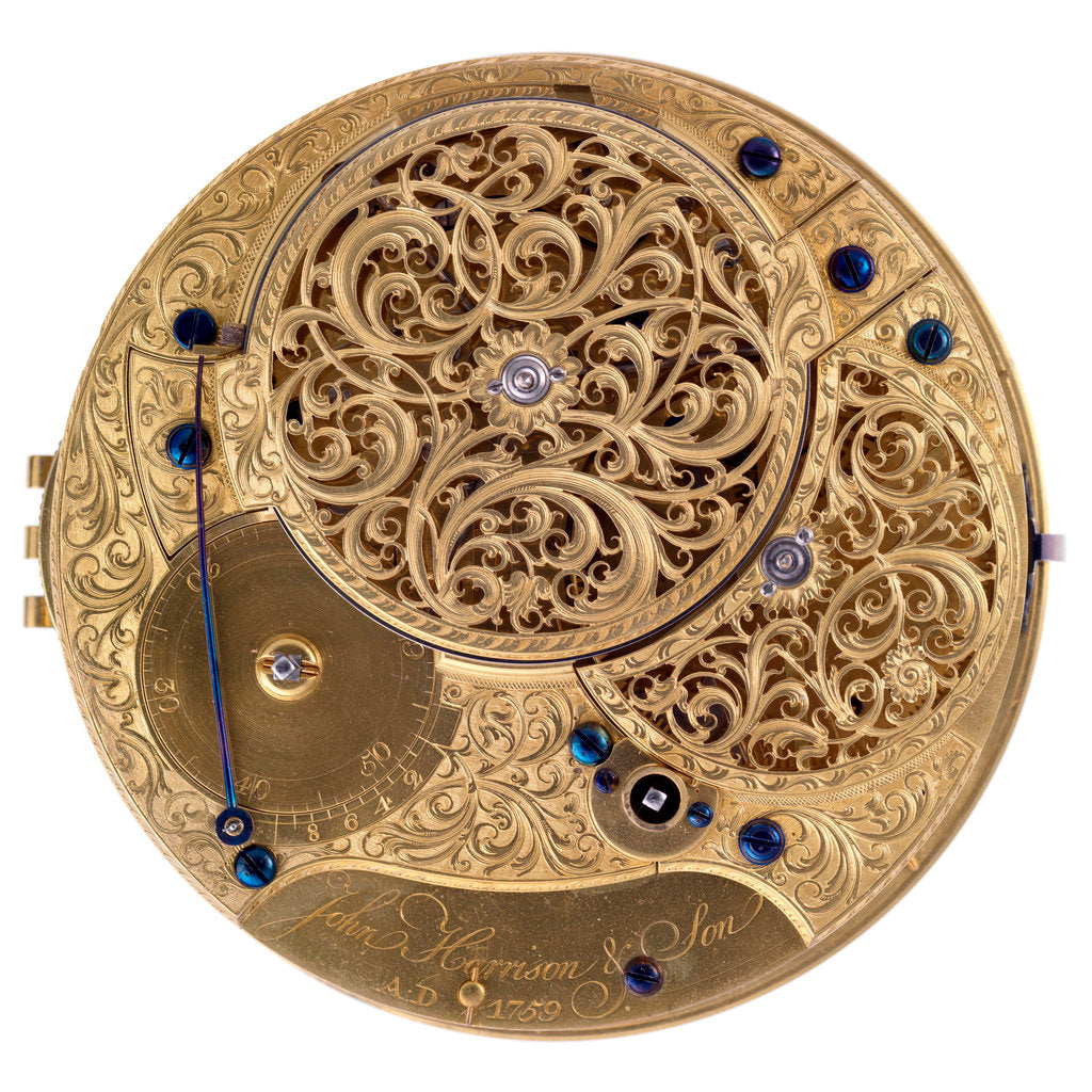 Detail of Harrison's marine timekeeper H4 by John Harrison