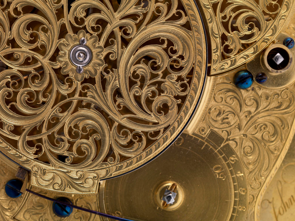 Detail of Detail of Harrison's marine timekeeper H4 by John Harrison