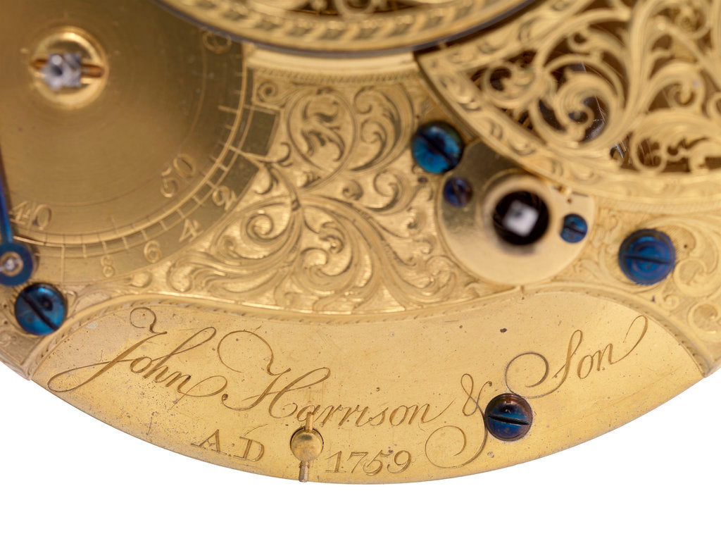 Detail of Harrison's marine timekeeper H4 by John Harrison