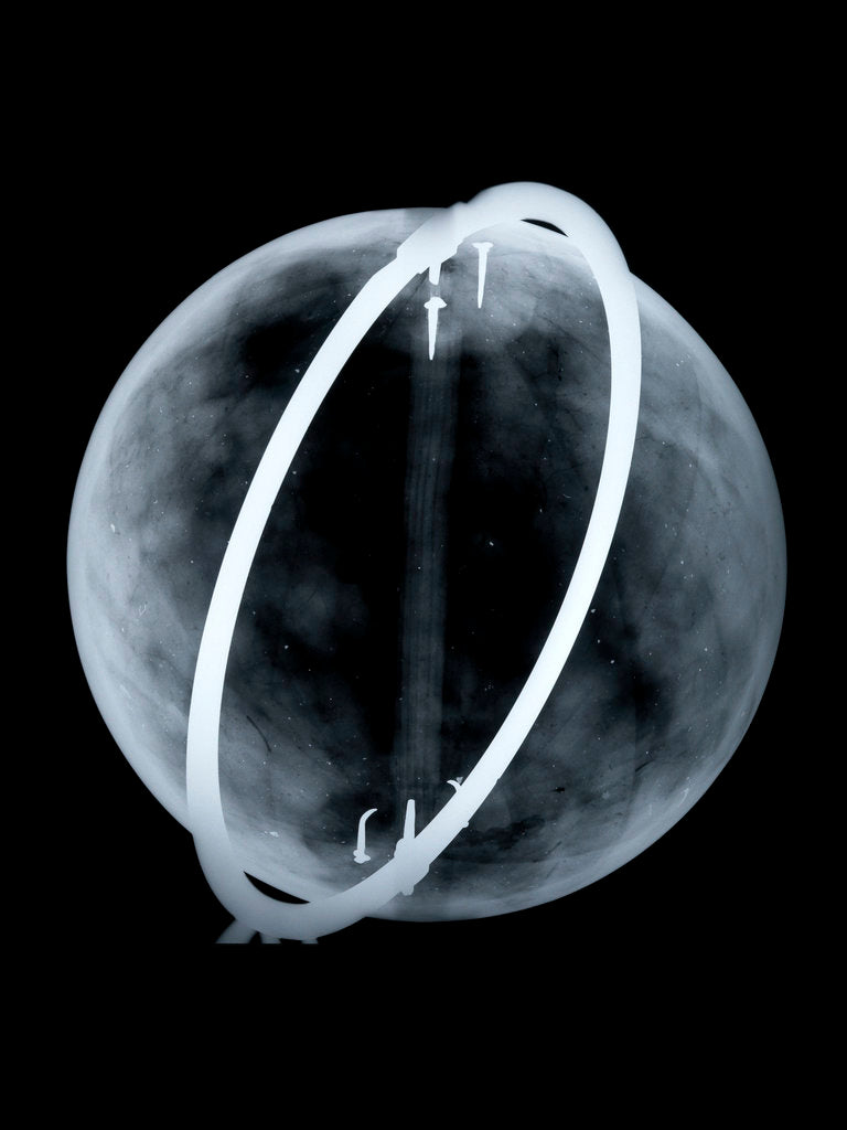 Detail of Globe x-ray by Johann Gabriel Doppelmayr