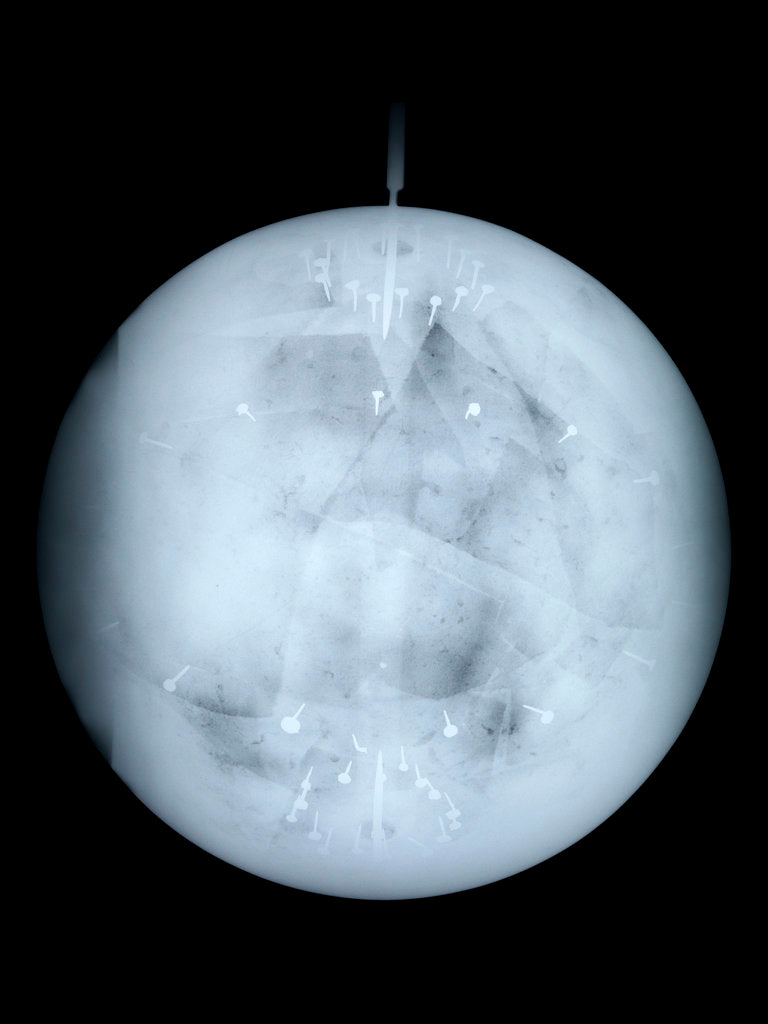 Detail of Globe x-ray by Georg Christoph Eimmart