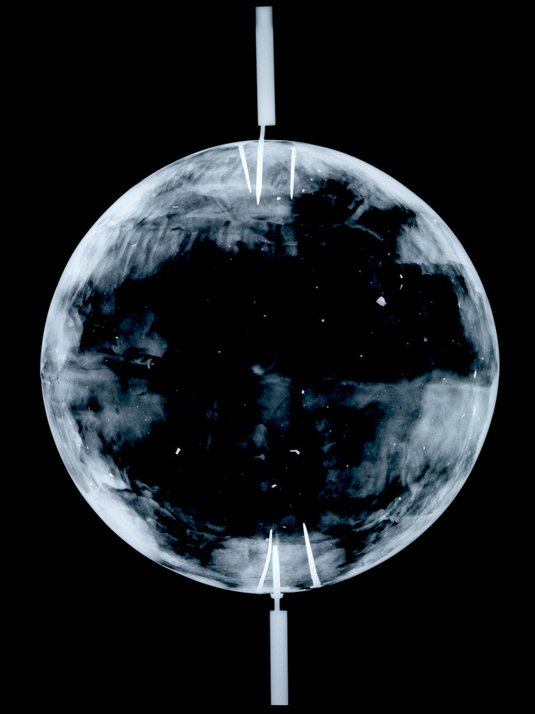 Detail of Globe x-ray by Johann Gabriel Doppelmayr