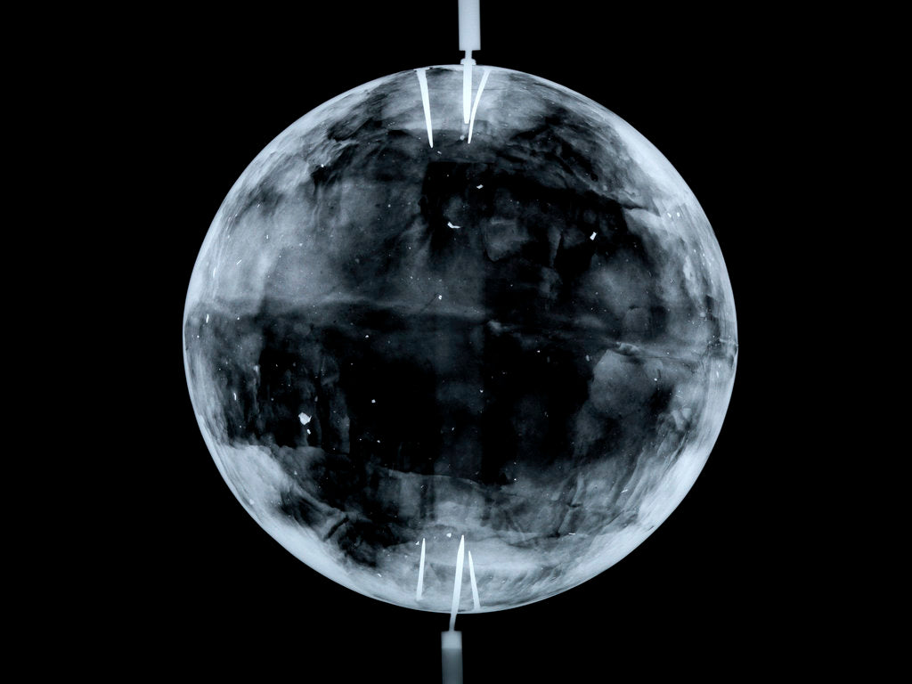 Detail of Globe x-ray by Johann Gabriel Doppelmayr