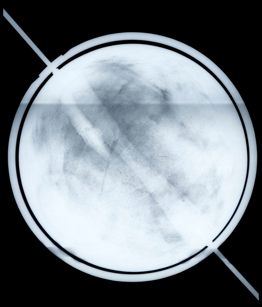 Detail of Globe x-ray by Willem Jansz Blaeu