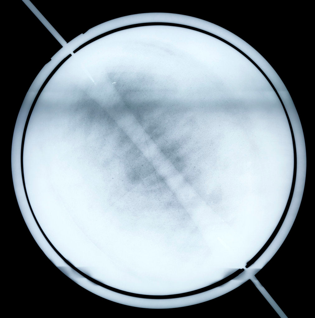 Detail of Globe x-ray by Willem Jansz Blaeu