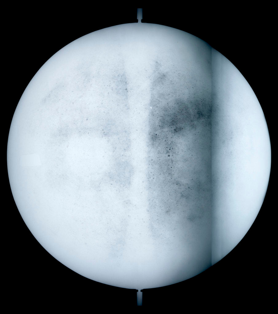 Detail of Globe x-ray by Jan Jansz van Ceulen
