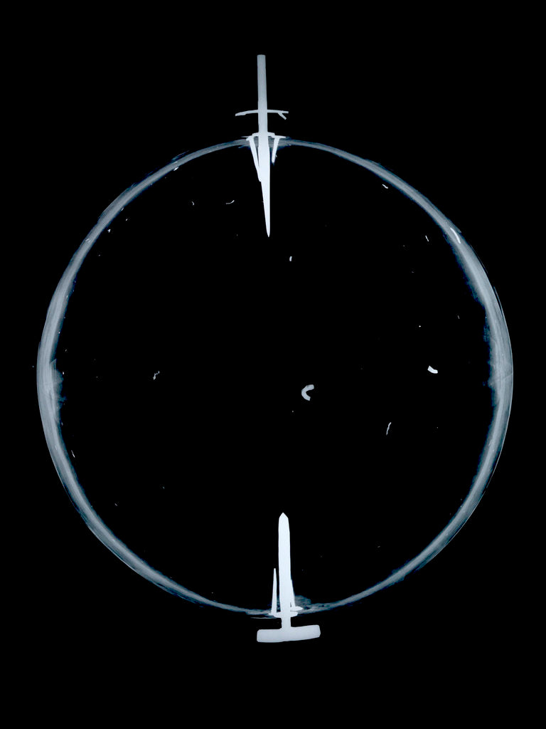 Detail of Globe x-ray by Matthaeus Seutter