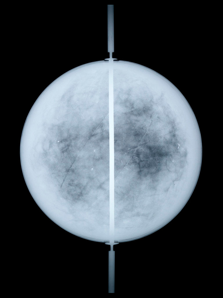 Detail of Globe x-ray by Jodocus Hondius