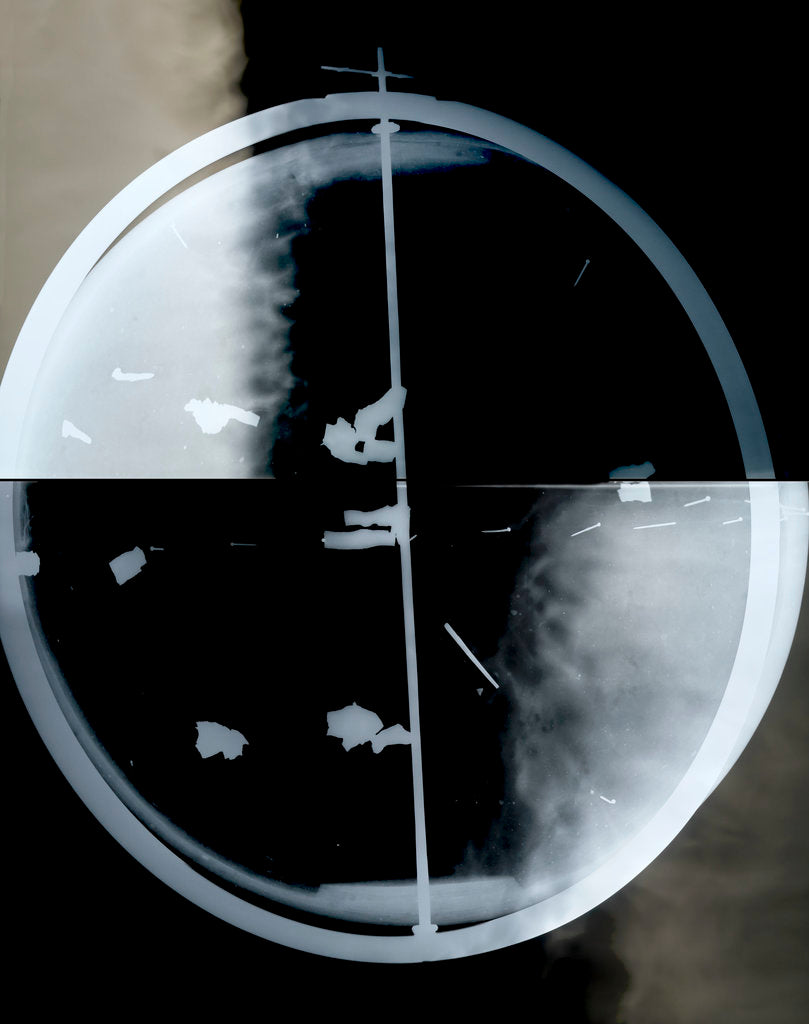 Detail of Globe x-ray by Jodocus Hondius
