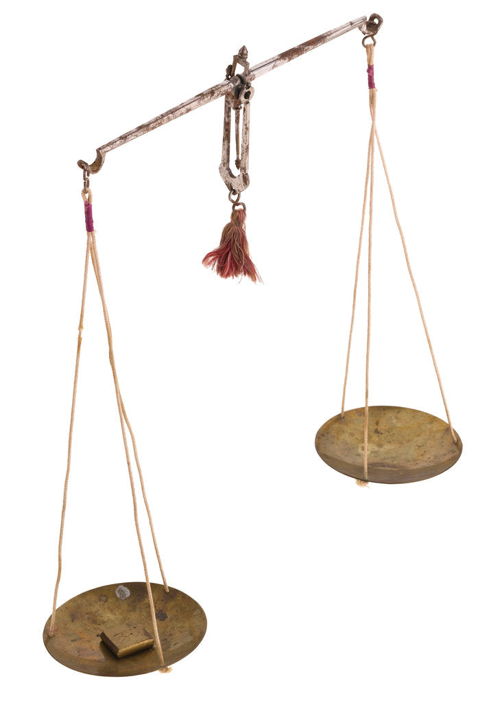 Detail of Scales, part of a medicine chest by unknown