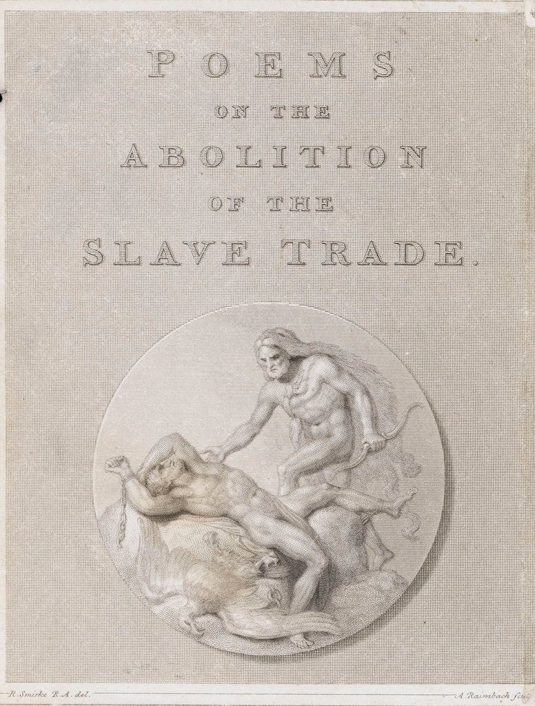 Detail of Poems on the abolition of the slave trade by Robert Smirke