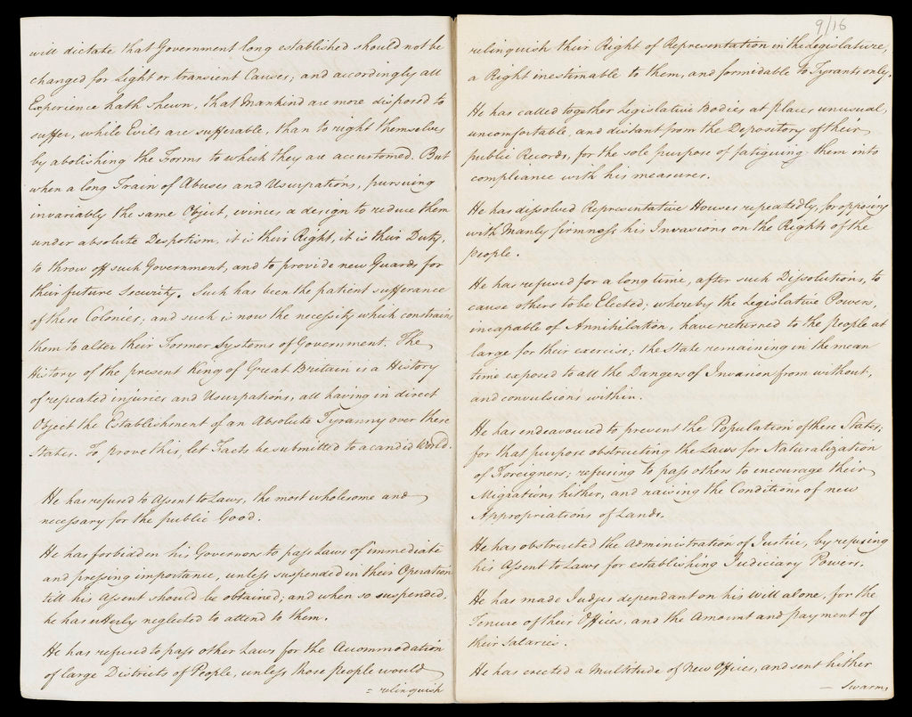 Detail of Letter from the Sandwich Papers by unknown