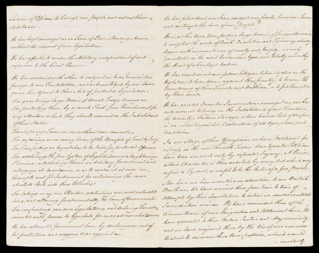 Detail of Letter from the Sandwich Papers by unknown
