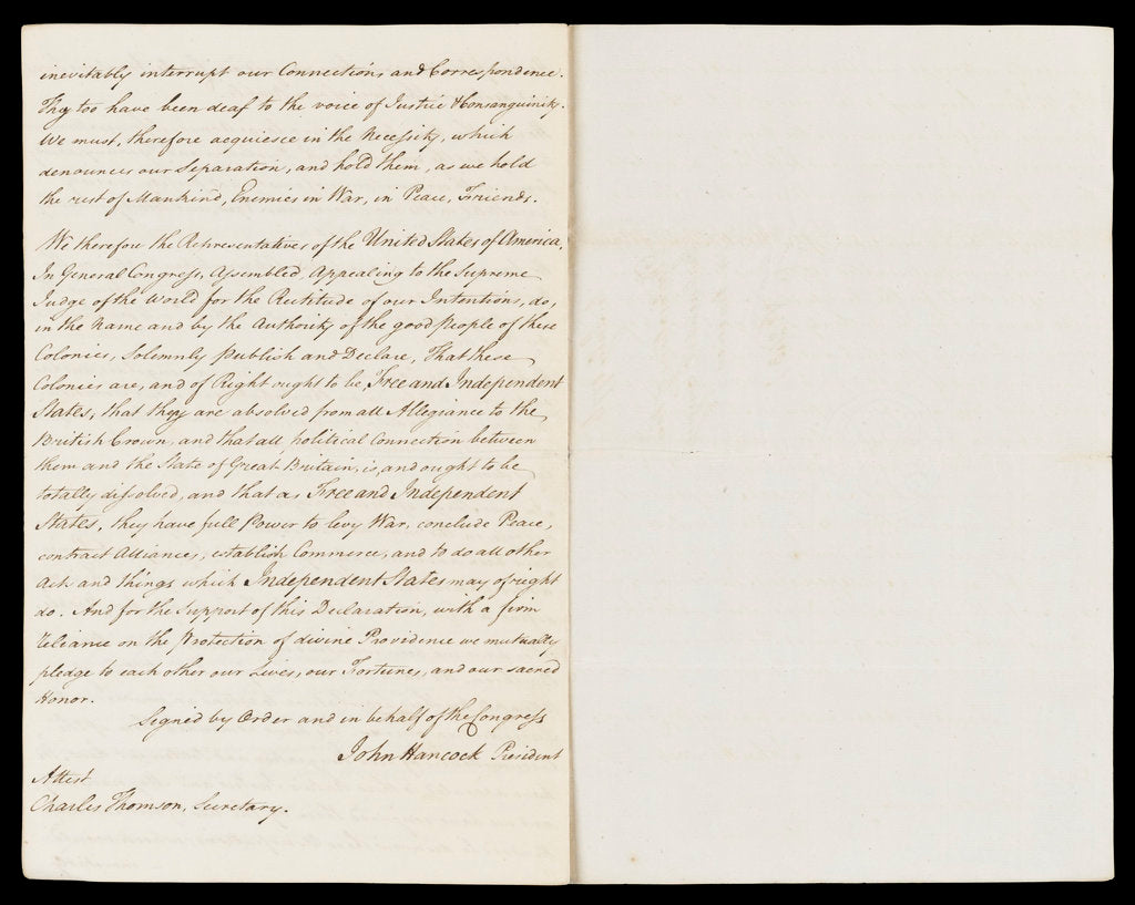 Detail of Letter from the Sandwich Papers by unknown