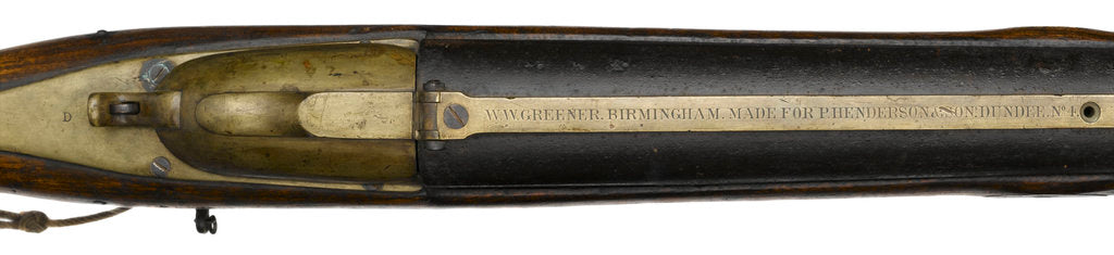 Detail of Whaling harpoon gun by W.W. Greener