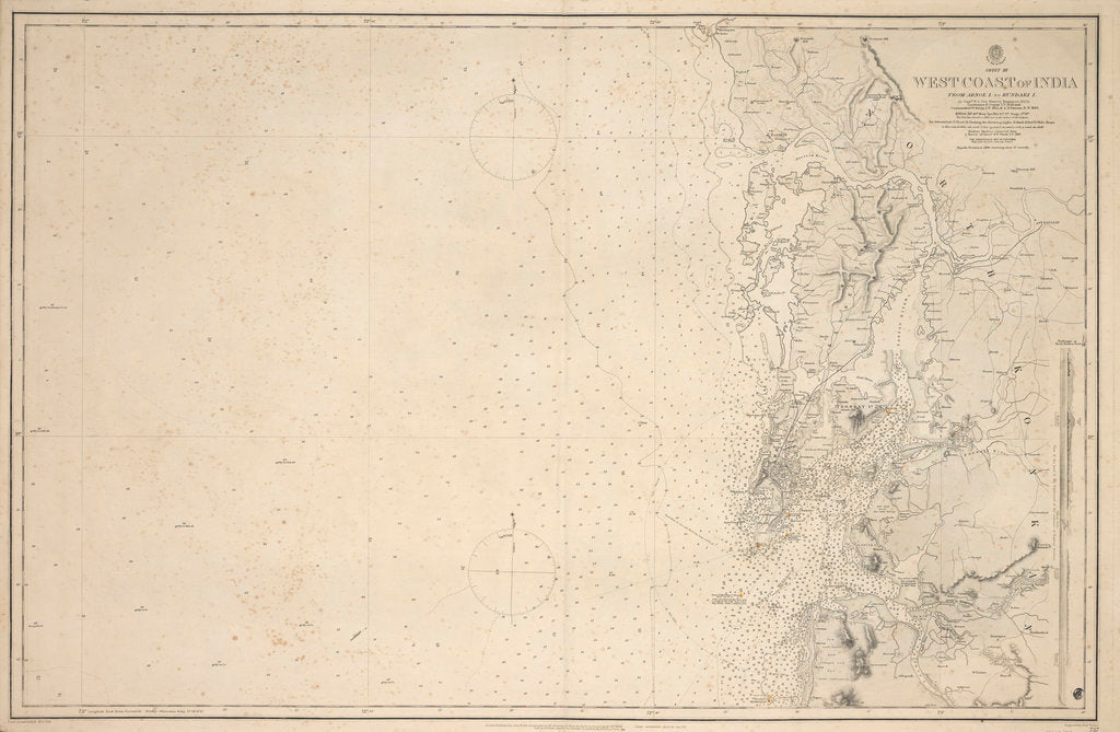 Detail of Chart of Arnola Island, 1884 by unknown