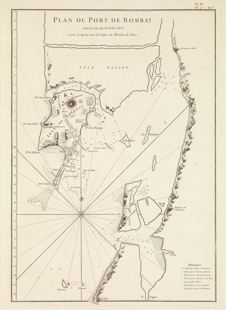 Detail of Bombay, 1781 by unknown
