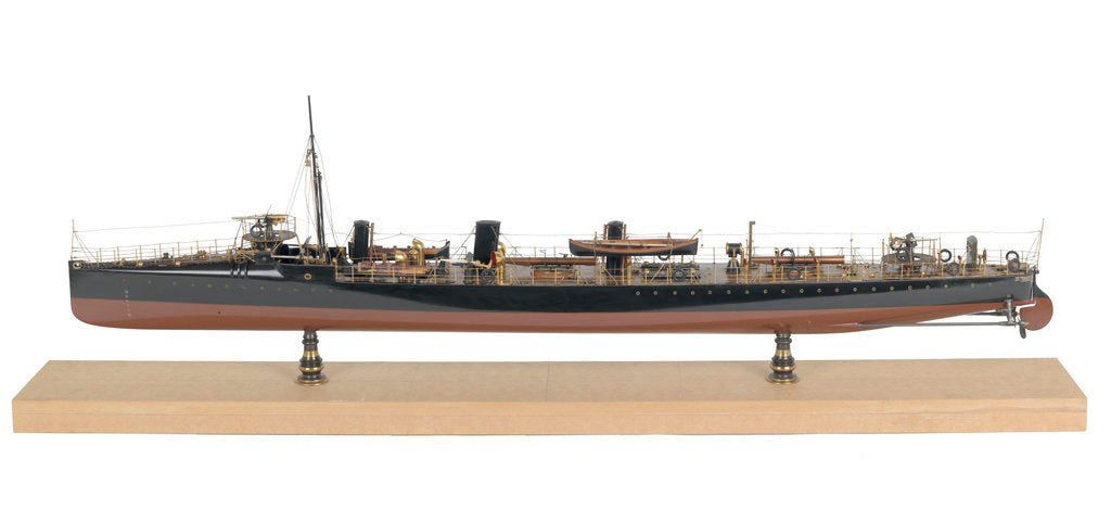 Detail of Warship, torpedo-boat destroyer HMS 'Sturgeon' (1894) by unknown