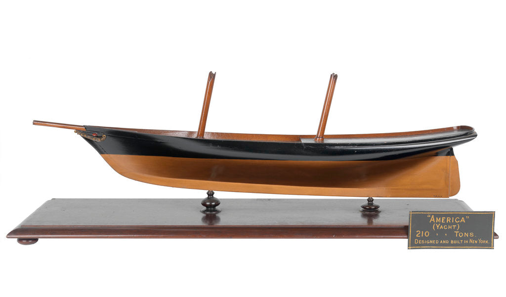 Detail of Schooner yacht 'America' (1851) by unknown