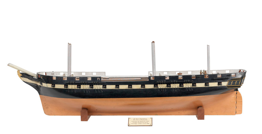 Detail of 50-gun frigate HMS 'Nankin' (1850) by unknown